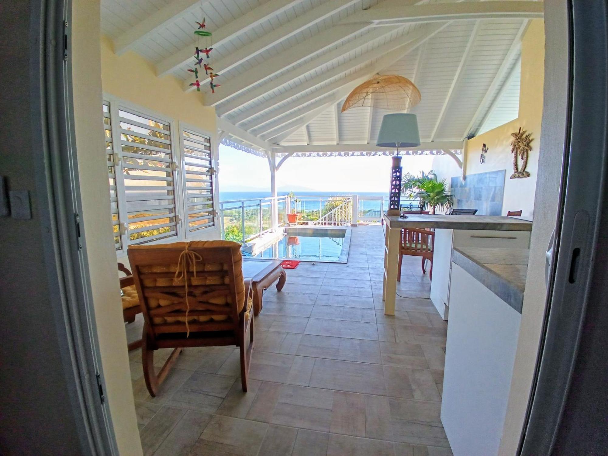 Aux Colibris Amoureux : Loft De Standing Avec Vue Mer Grand-Bourg  Extérieur photo